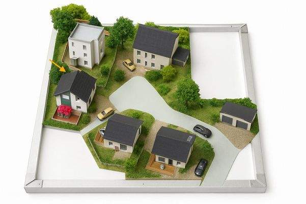 Grundstück-Musterplan