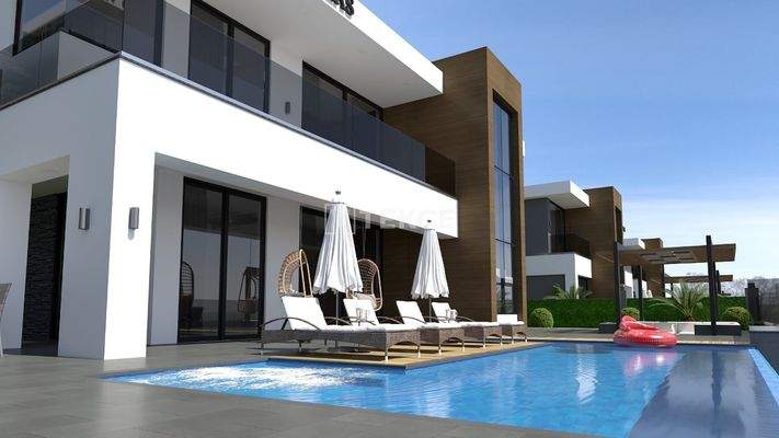 Stylish Sea View Villas with Pool in Alanya Kargıcak