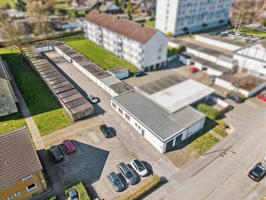 Luftaufnahme Garagen