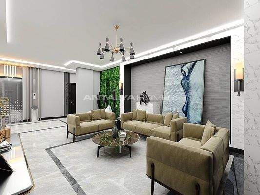 Luxe Properties in New Complex with Sea View in Alanya