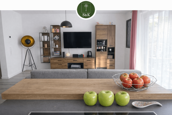 Blick ins Wohnzimmer