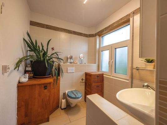 Blick in das Duschbad