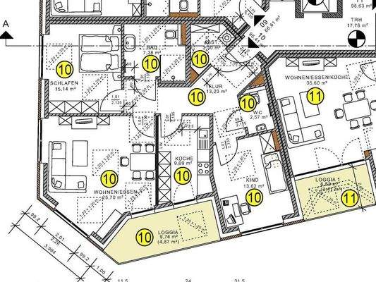 Wohnung 10 im 3. Obergeschoss
