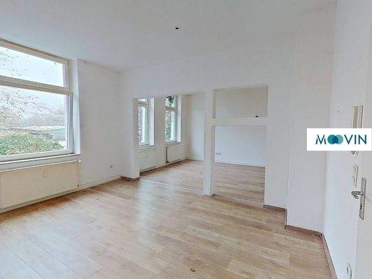 Ansicht II: Wohn- und Esszimmer