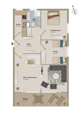 Grundrissplan