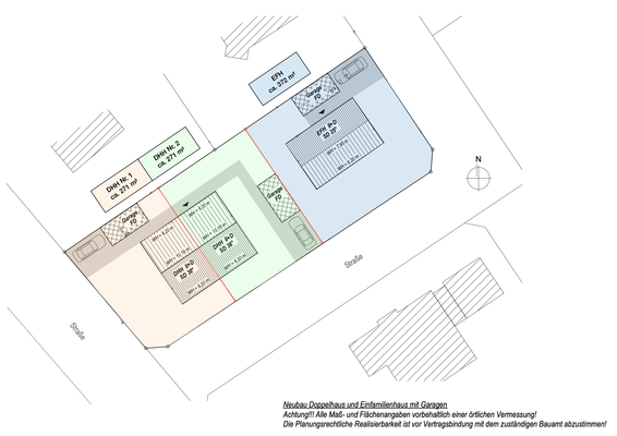 Grundstücksplanung DH-EFH