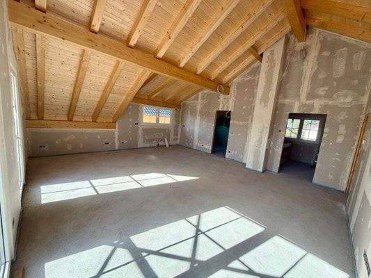 Wohnen, Essen im Dachgeschoss