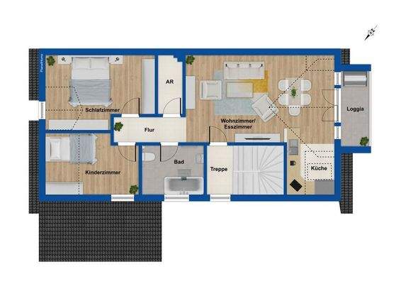 Grundriss Obergeschoss