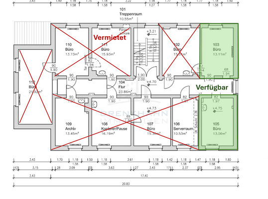 Grundriss 1. Obergeschoss
