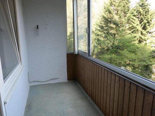 verglaster Balkon mit...