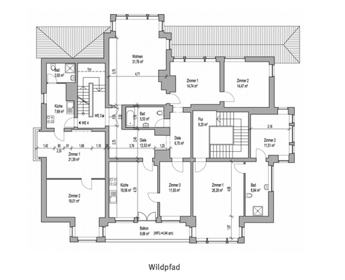 Grundriss 1. Obergeschoss