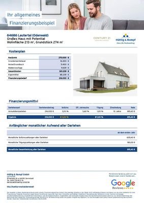 Finanzierungsbeispiel