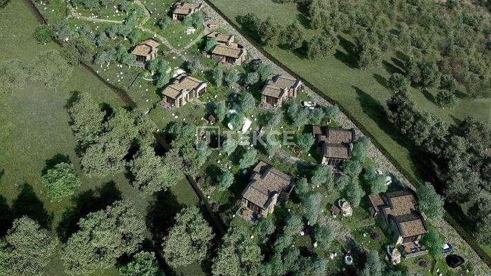 Single-Floor Stone Houses in Green Area in Mugla Milas