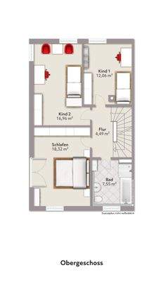 Grundriss Obergeschoss