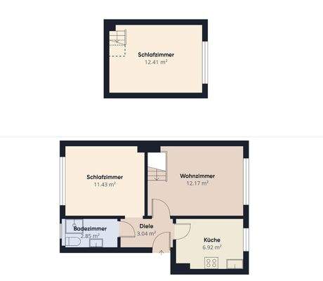 S&P | Grundriss Souterrain und Erdgeschoss