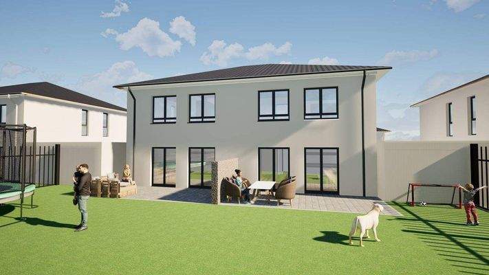 Perspektive Gartenansicht