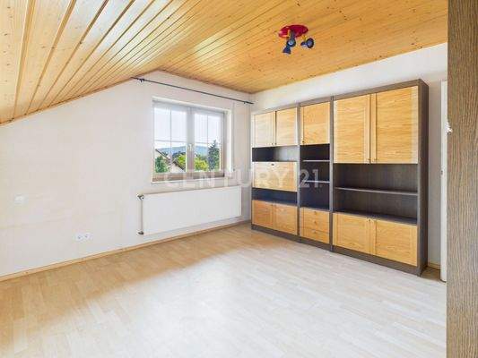 Schlafzimmer mit Gartenblick