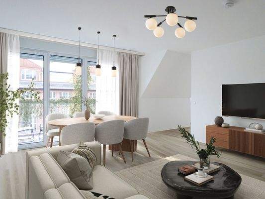 Wohnzimmer - (Einrichtungsbeispiel-visualisiert)