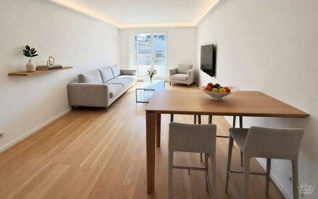 Wohn- Esszimmer-Visualisierung