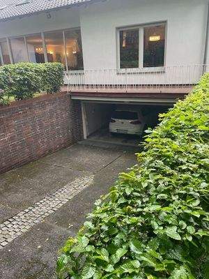 Blick auf die Garage