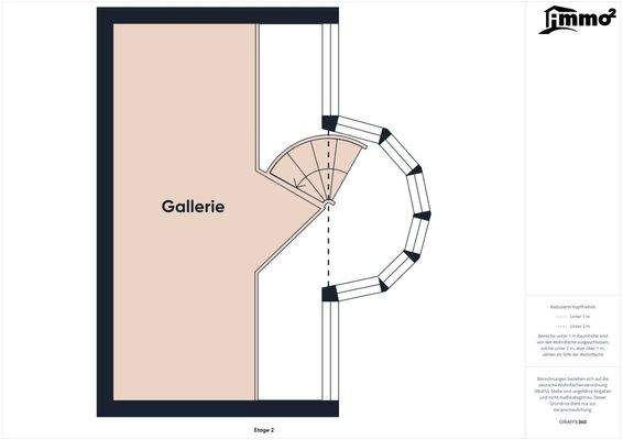 Grundriss offene Gallerie Obergeschoß