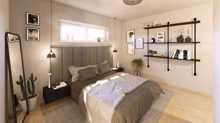 Ansicht Schlafzimmer