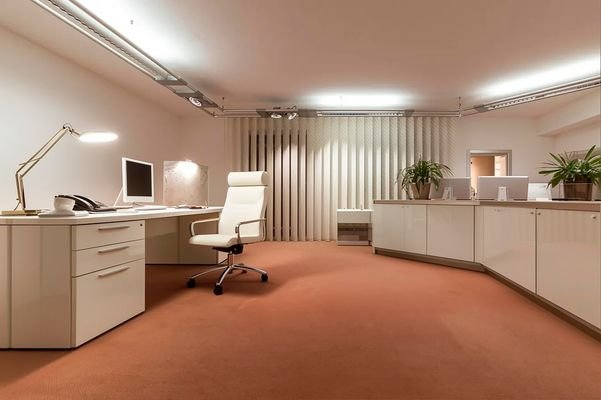 Büro im Souterrain - visualisiert