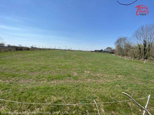 Blick auf das Grundstück