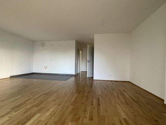 offenes Wohnzimmer Blick zur Küche