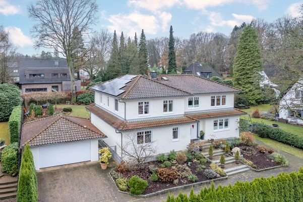 Vorderansicht des Hauses