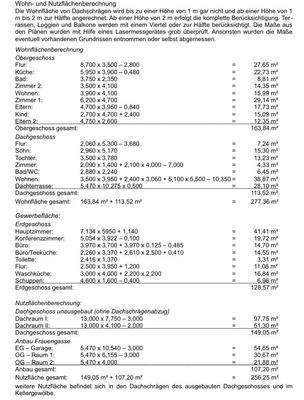 Wohnflächenberechnng