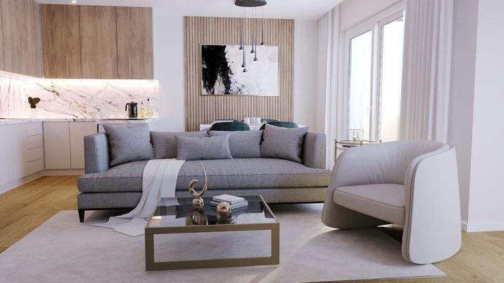 01 Visualisierung Wohnzimmer