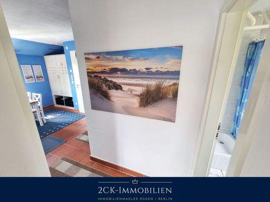 Flur zum Bad uns Schlafzimmer