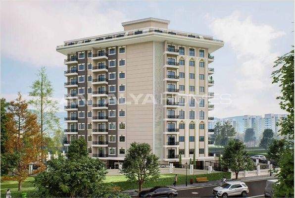 Elegant Flats for Sale 900 m from the Beach in Alanya