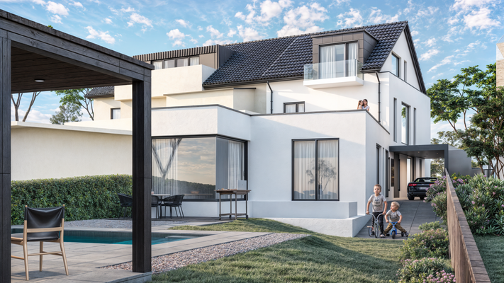 Ansicht-Einliegerwohnung Garten