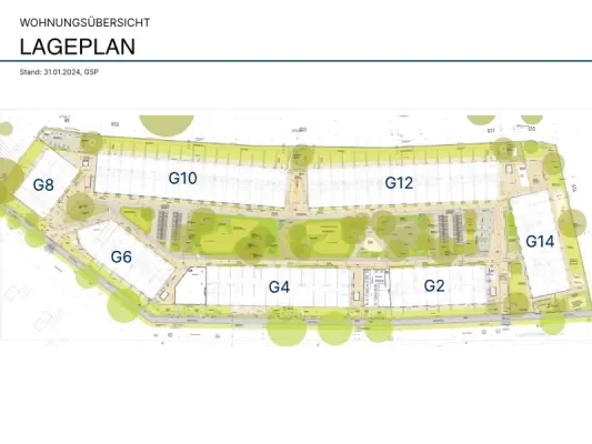 Wohnungsübersicht Lageplan