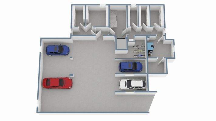 Grundriss Keller mit Tiefgarage