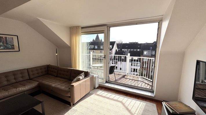 Blick auf den Balkon