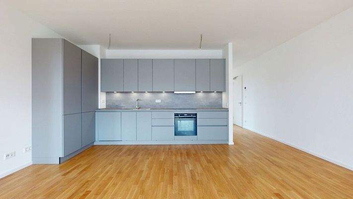 Küche mit Einbauküche