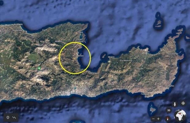 Kreta, Agios Nikolaos: Bauland nahe Stadt und Stra