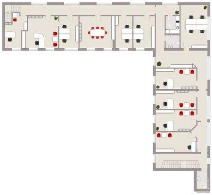 Grundriss Bürogebäude III OG