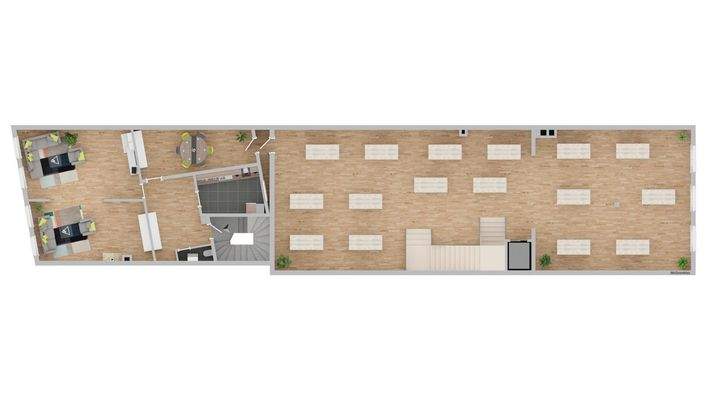 1. Obergeschoss, Haus 1