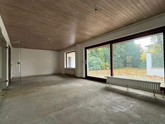 Wohnzimmer, aktuell entkernt