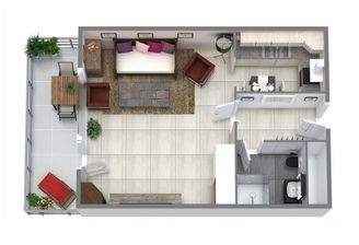 Grundriss der Wohnung