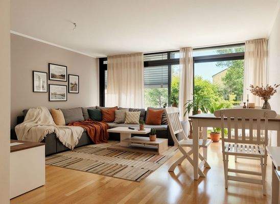 Lichtdurchflutet - (KI möbl.)