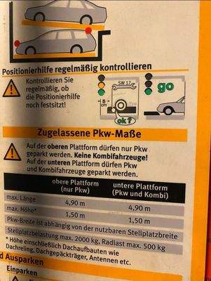 Maximale Abmessungen 