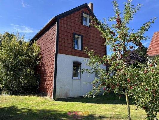 Die Rückansicht auf das Haus