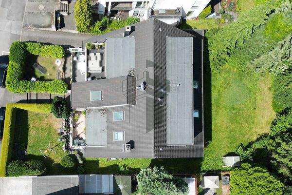 Drohnenansicht Garten