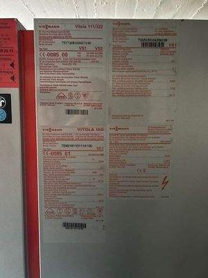 Typenschild Heizungsanlage