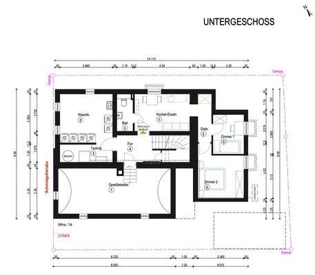 Grundriss Untergeschoss